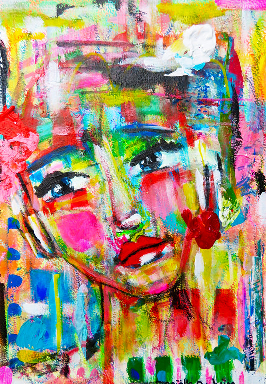 Abstract face Be Silent