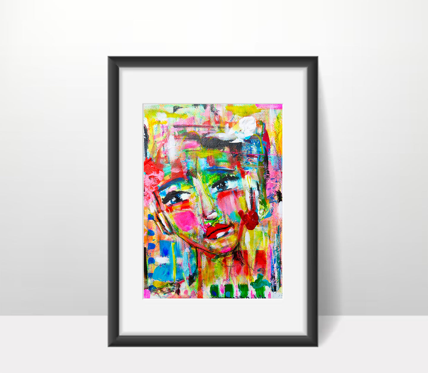 Abstract face Be Silent