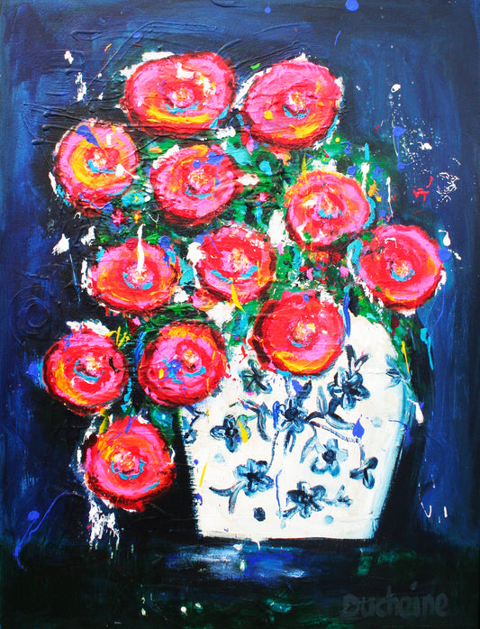 Bloemenfeest in Delfts Blauw