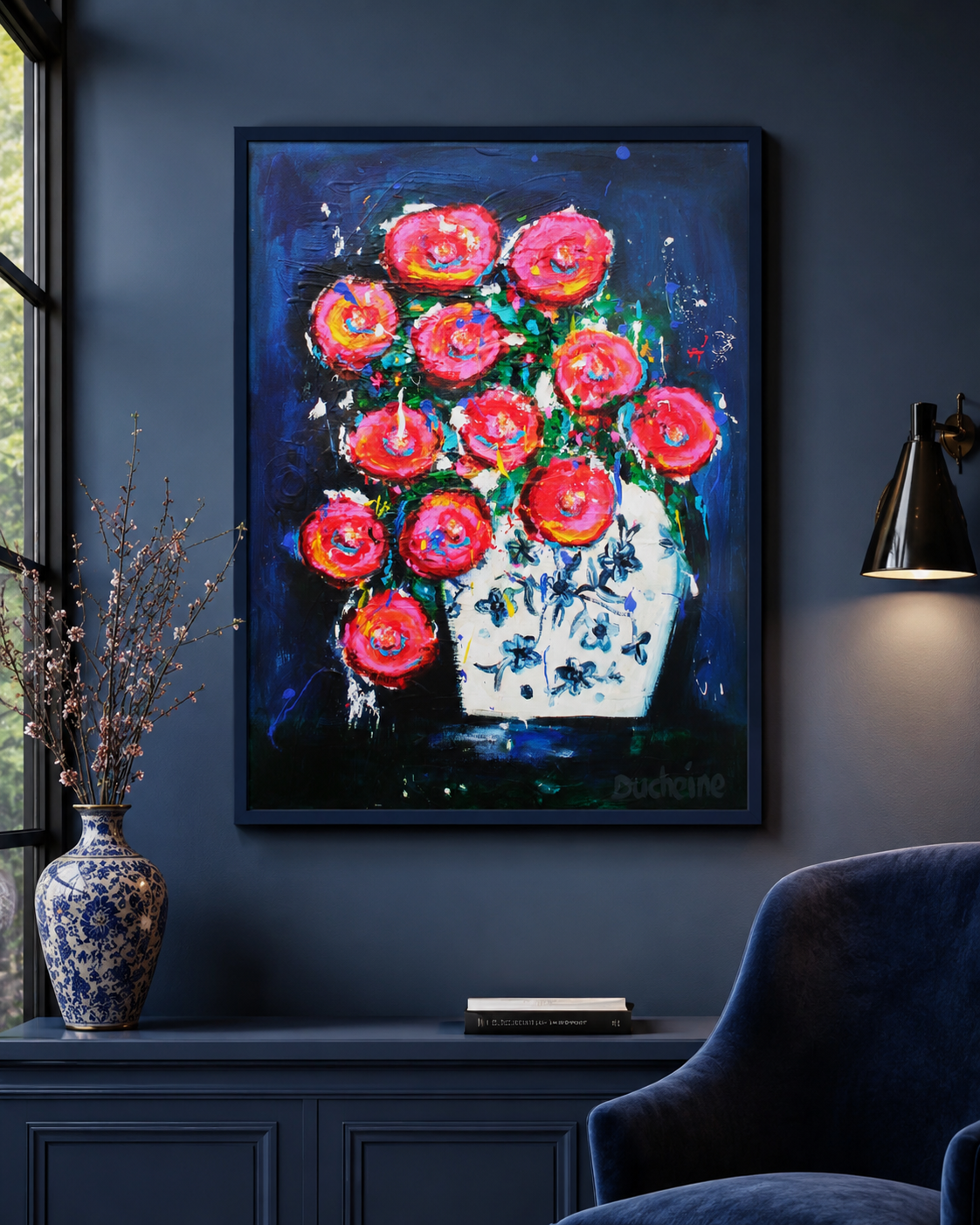 Bloemenfeest in Delfts Blauw