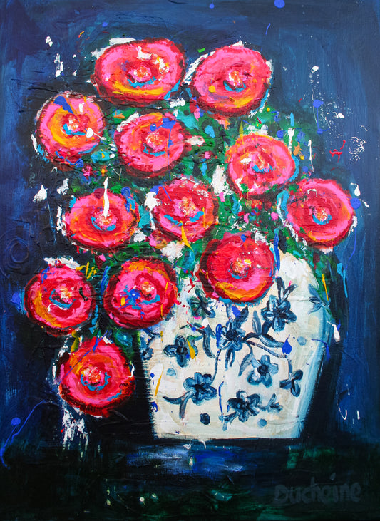 Bloemenfeest in Delfts Blauw