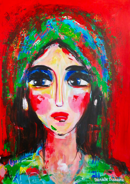 Colorful Gypsy woman