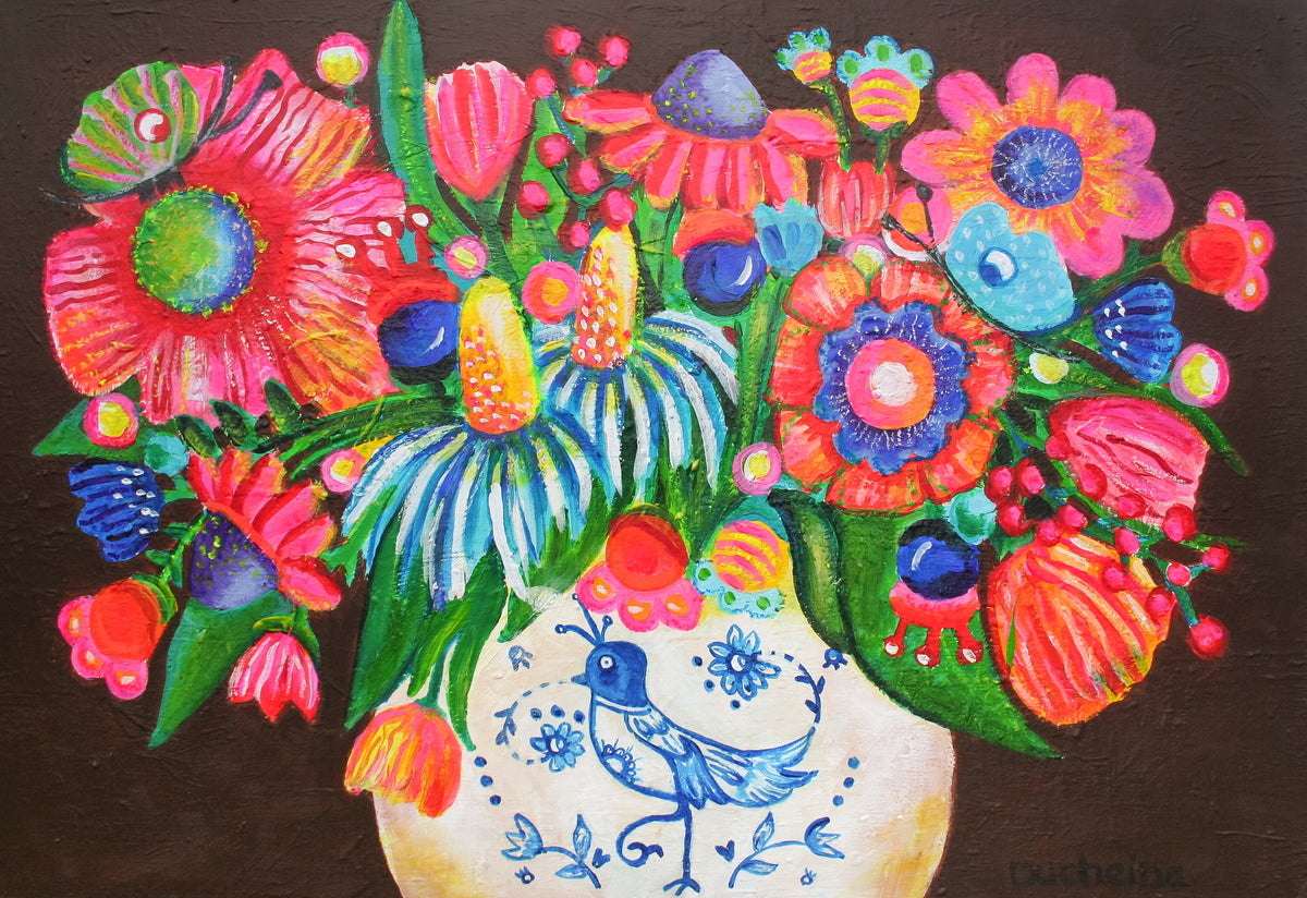 Delfts blauw vaasje